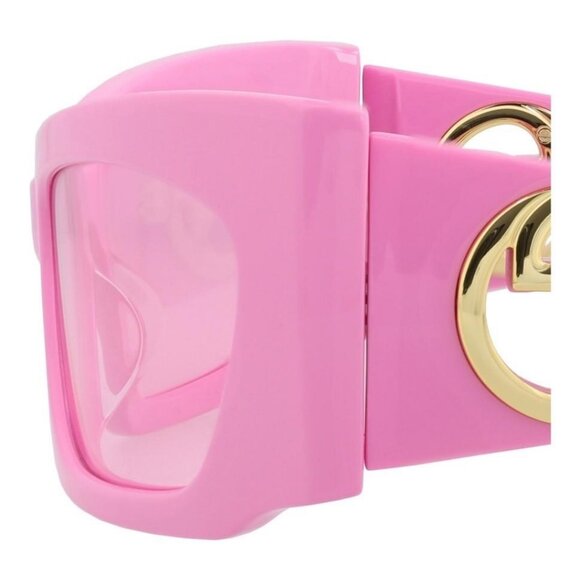 Gucci Womens Shield/Wrap Pink Pink Pink Fashion Designer Eyewear - Picture 4 of 4